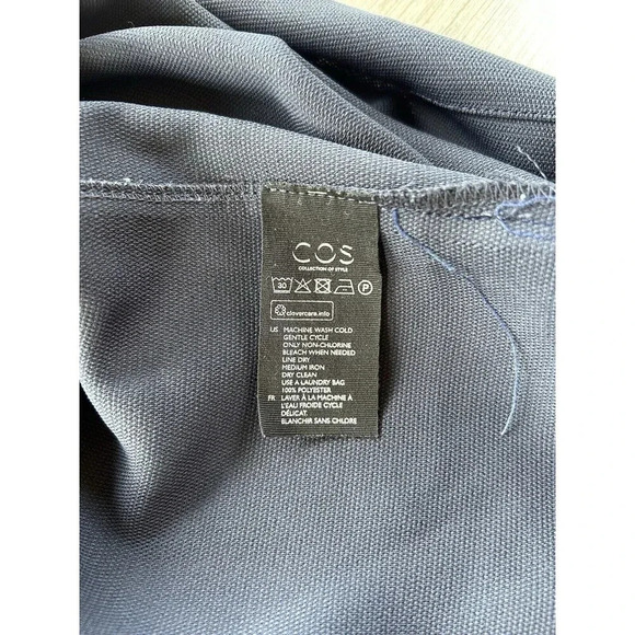 COS Navy Midi Dress - Picture 7 of 11